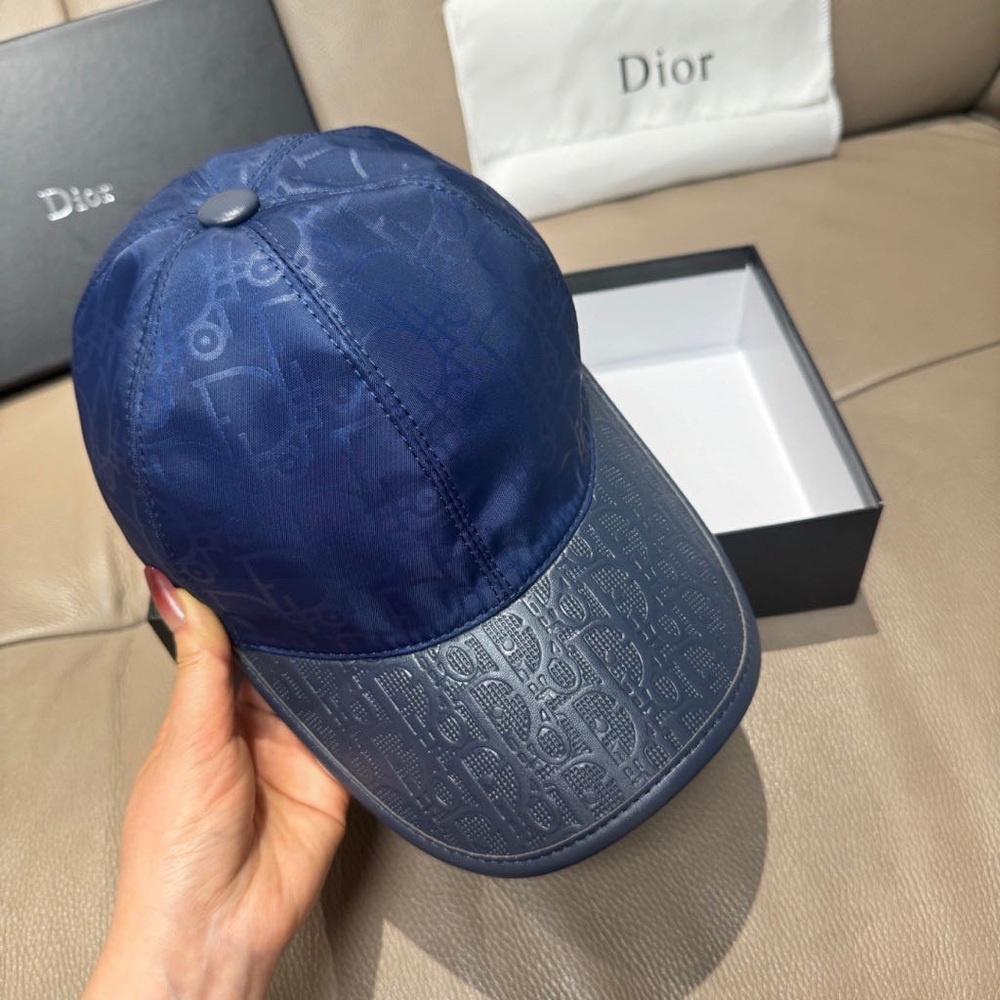 Dior Navy Monogram Baseball Cap - image 2